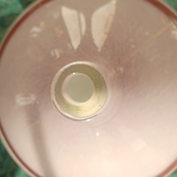 Multi Color swirl Glass Round Vase, white, purple,  pink,  11" tall x 11" dia - Picture 6 of 7